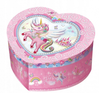 Pecoware Music Box Unicorn v tvare srdca (170130NUC)