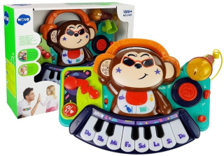 Interaktívny piano pre dieťa DJ opice