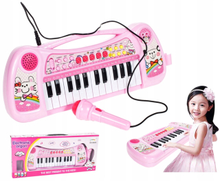 Pianinko fúkacích harmoník klávesnica pre deti s mikrofónom