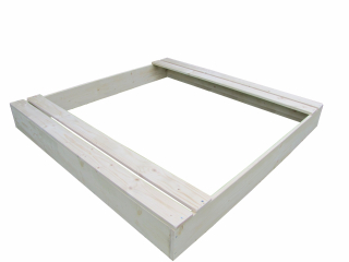 Detské pieskovisko - Pieskovisko 150x150 leštené 2 x voľná mat