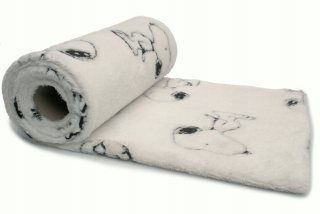 Prikrývka, prehozy na posteľ - Pes Snoopy prikrývka 75x100 mäkká pre autosedačku