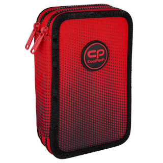 Puzdro pre školskú ceruzku s vybavením Coolpack Cranberry