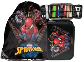 Puzdro s ceruzkou s jedným -Chamberom + spiderman