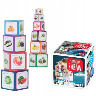 Fun pyramída. Vzdelávacie veža Montessori vankúšiky