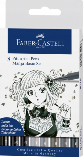 Pen Faber Castell Pitt Artist Pen Manga 8 ks