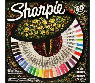 Sharpie Fine fixky permanentné 30ks krabička