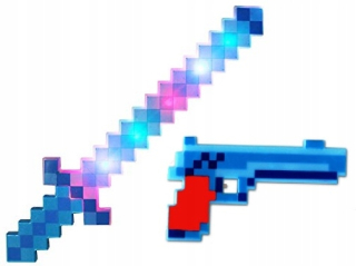 Gun Sword Sound LED Diamond 3 farby