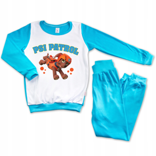 Paw Patrol - Pyžamá dlhý rukáv tyrkysové 116 psi hliadka 04