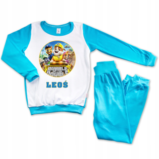 Paw Patrol - Pyžamo tyrkysový s dlhým rukávom 104 PSI PATROL 20 IMIE