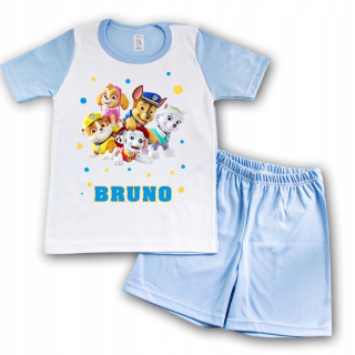Paw Patrol - Pyžamo s krátkym rukávom modrej 104 Dog Patrol 16 Meno