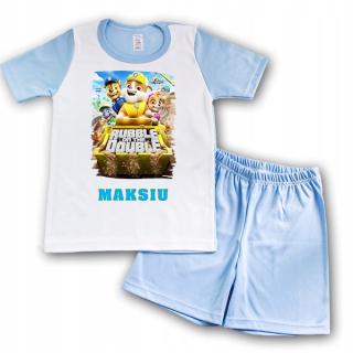 Paw Patrol - Pyžamo s krátkym rukávom modrej 104 Dog Patrol 21 Meno