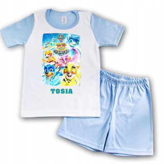 Paw Patrol - Pyžamo s krátkym rukávom modrej 104 Dog Patrol 27 Meno