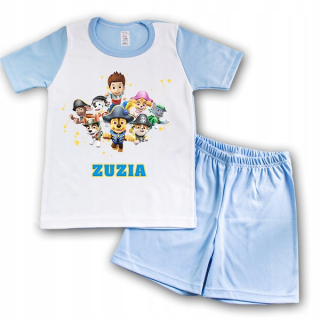 Paw Patrol - Pyžamo s krátkym rukávom modré 104 PSI PATROL 31 IMIE