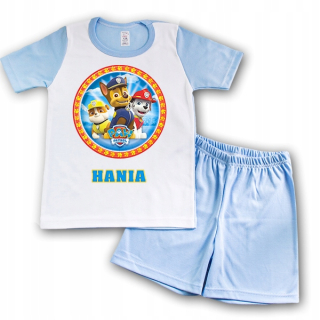 Paw Patrol - Pyžamo s krátkym rukávom modrá 98 Dog Patrol 18 Meno