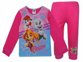 Paw Patrol - Pyžamá pyžamá pes hliadka pre dievčatá 92 cm