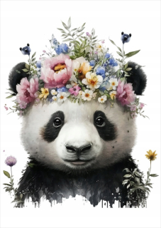 Detský obraz - Plagát pre deti 50x70 Shining Panda PS267