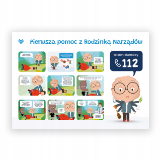 Detský obraz - Vzdelávací plagát Prvá pomoc pre dieťa A2