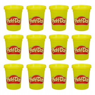 Play-Doh cesto. Sada žltých trubíc. 12ks