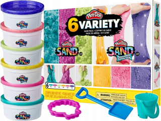Play-Doh piesku 6-Pak Mermaid Colours Sand F0103