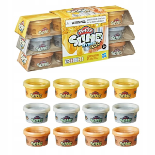 Play-Doh Slime - HydroGlitz 12-pack kovová rúrka
