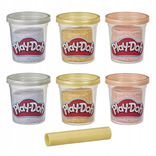Kovové tuby Play-Doh Slime HydroGlitz 6 kusov