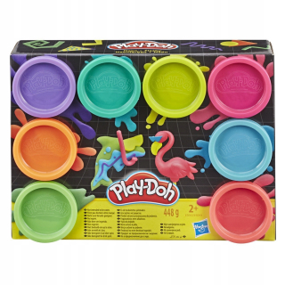 Play-Doh, Dough Neon 8-pack E5063 448 Gramm
