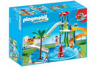 Stavebnica - Playmobil 6669 slide kúpalisko Aquapark LETO