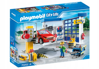 Stavebnica - PLAYMOBIL 70202 Autodielňa mechanik auto