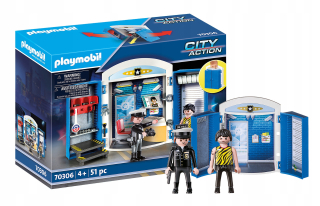 Stavebnica - Playmobil 70306 Play Box Police Post