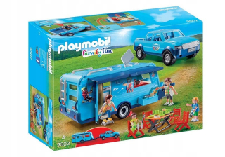 Stavebnica - PLAYMOBIL 9502 PICKUP s obytným vozom