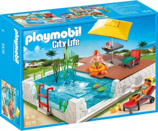 Stavebnica - Playmobil City 5575 Terasa s bazénom