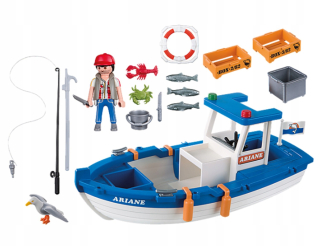 Stavebnica - Playmobil City Action Rybársky čln vícetrupová 5131