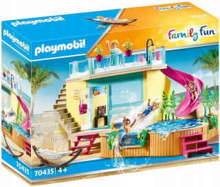 Stavebnica - Playmobil Family Fun 70435 Bungalov s bazénom
