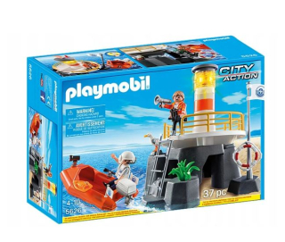 Stavebnica - Lighthouse Playmobil s záchranný čln 5626