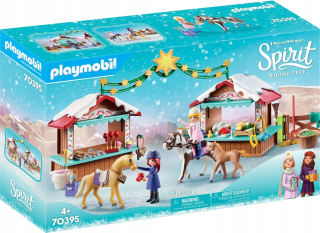 Stavebnica - Playmobil Spirit 70395 Vianočné Claus trhu