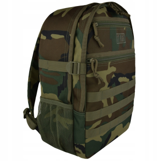 Školská taška, batoh - 2-komorový batoh BP41 Vojenské Woodland Camo Moro