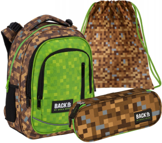 Školský batoh - Batoh 3-koc Backup4 Model R68 +Puzdro pre ceruzku +taška