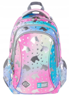 Školský batoh - 3-komorný batoh Unicorn Ombre Unicorn