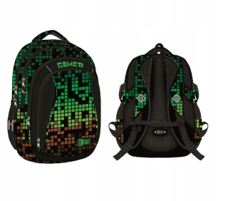 Školský batoh - Batoh 4 komorný Pixele Gamer St.rict