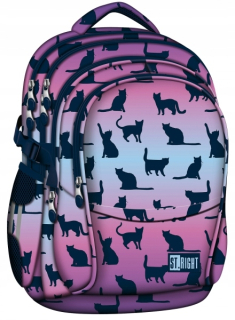 Školský batoh - 4 -Chamber Backpack St.right BP1 - Nočné mačky