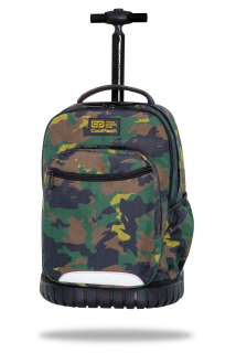 Školská taška, batoh - Backpack coolpack swift na kolieskach moro vojenské jun