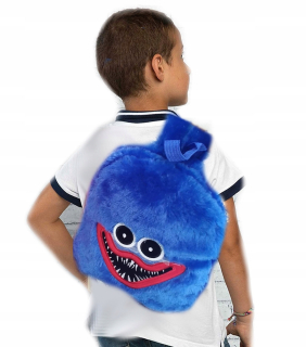 Huggy Wuggy batoh modrý ružový plyšový plyš s poltrom