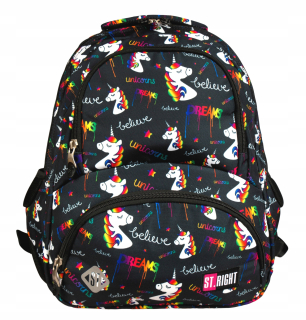 Školská taška, batoh - Batoh st.right 4 komory BP7 Unicorn Unicorn