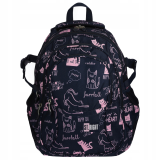 Školská taška, batoh - St.Right Backpack do 4 triedy 4-komory BP1 Kittens