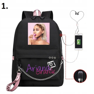 Školská taška, batoh - Školský batoh Ariana Grande Colors USB 8 Druhy