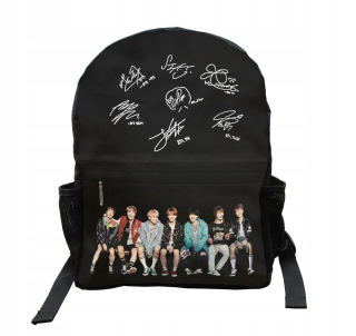 Školská taška, batoh - BTS School Backpack Autographs Team Pridať nápis!