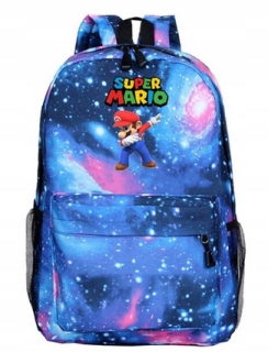 Školská taška, batoh - Školský batoh Mládež Mládež Super Mario Mix vzory