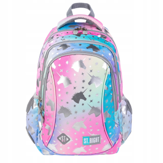 Školský batoh - Ombre Unicorn School Backpack 3-CHAMBER