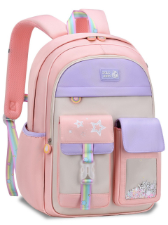 Školský batoh Pink School Bag Grade 1-3 Reflektor