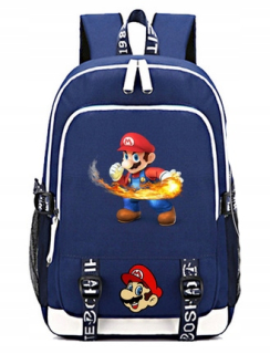 Školský batoh - Školský batoh Super Mario Bros nabíjanie USB Hit